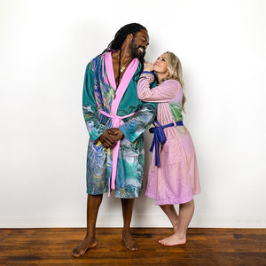 Her & Him Bathrobe/ Pink